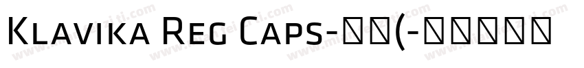 Klavika Reg Caps-常规(字体转换